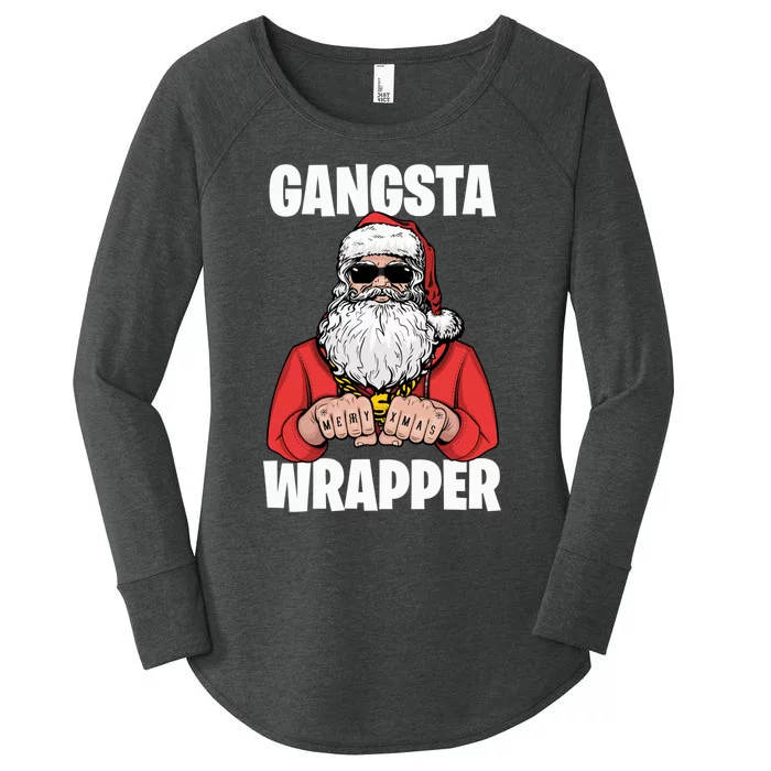 Gangsta Wrapper Sweatshirt Women's Perfect Tri Tunic Long Sleeve Shirt