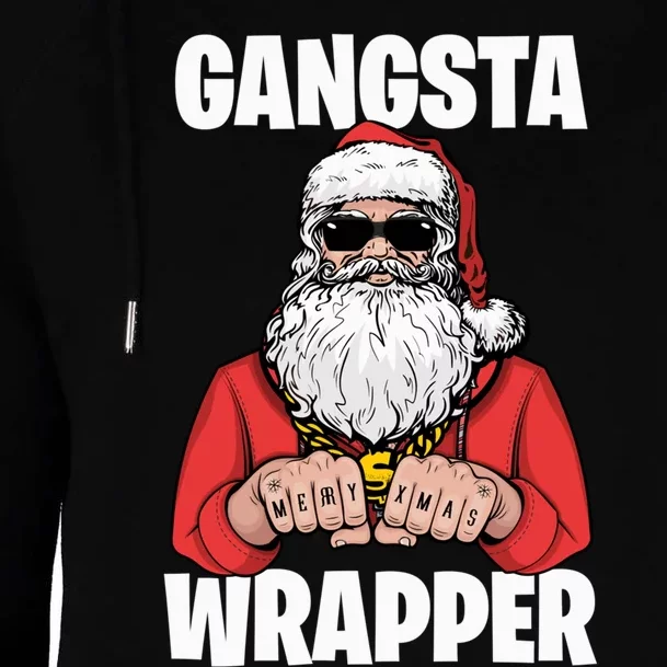 Gangsta Wrapper Sweatshirt Womens Funnel Neck Pullover Hood