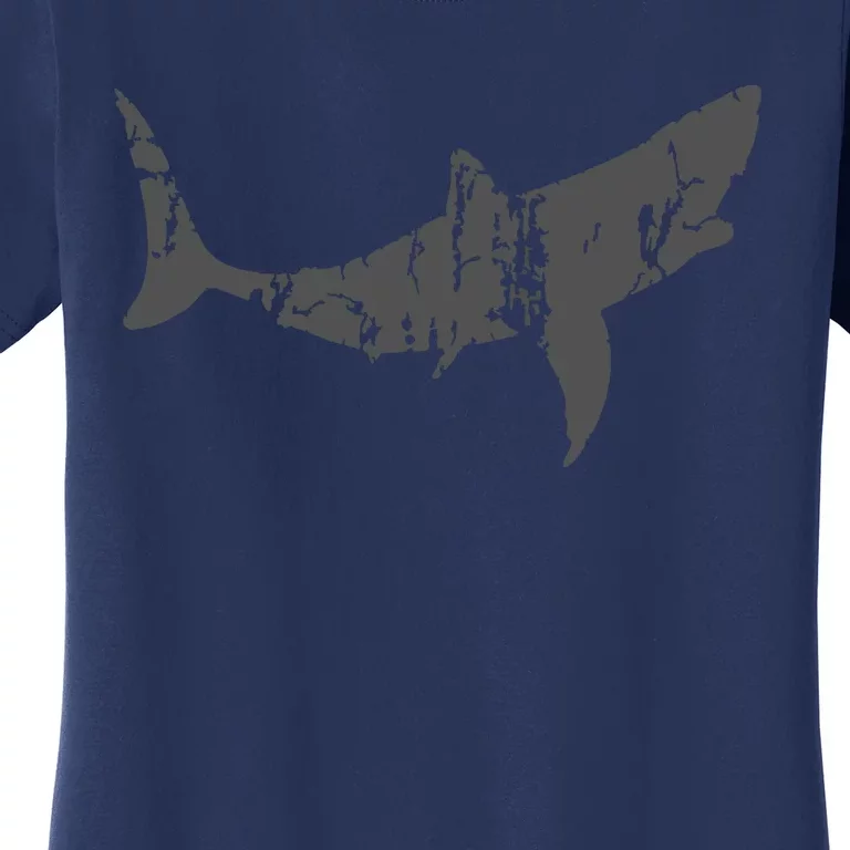 Great White Shark Vintage Design Great White Shark Print Women's T-Shirt