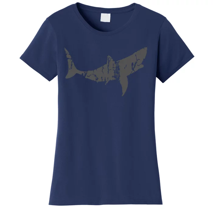 Great White Shark Vintage Design Great White Shark Print Women's T-Shirt