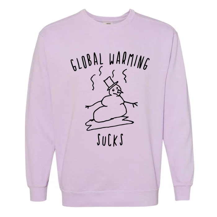 Global Warming Sucks Garment-Dyed Sweatshirt