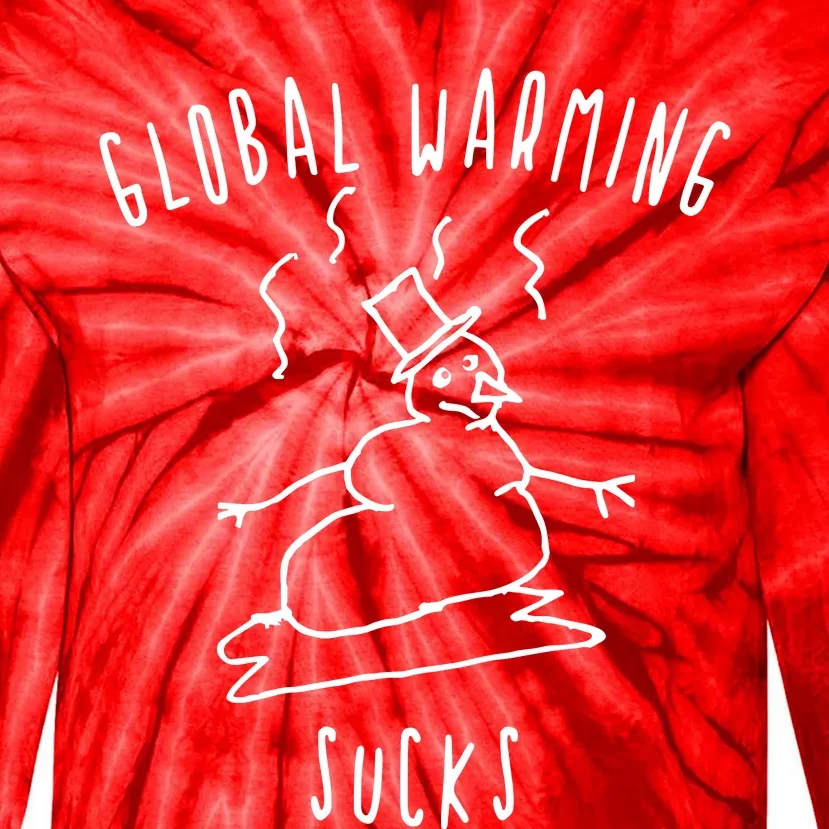 Global Warming Sucks Tie-Dye Long Sleeve Shirt