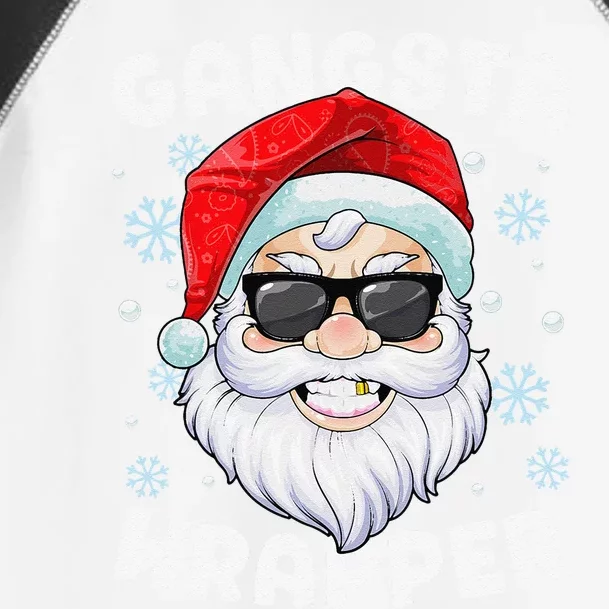 Gangsta Wrapper Santa Gangster Wrapper Funny Christmas Toddler Fine Jersey T-Shirt