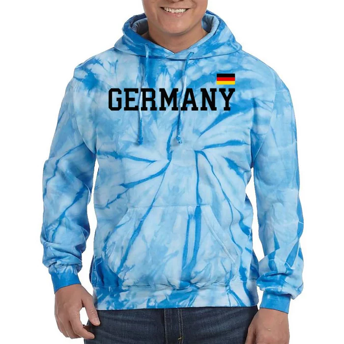 Germany Women Soccer Fan German Flag Tie Dye Hoodie