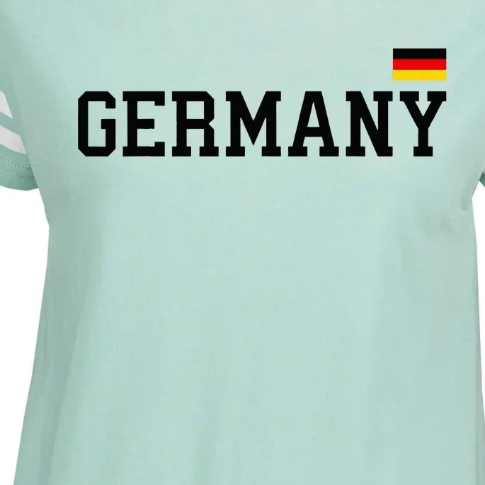 Germany Women Soccer Fan German Flag Enza Ladies Jersey Football T-Shirt