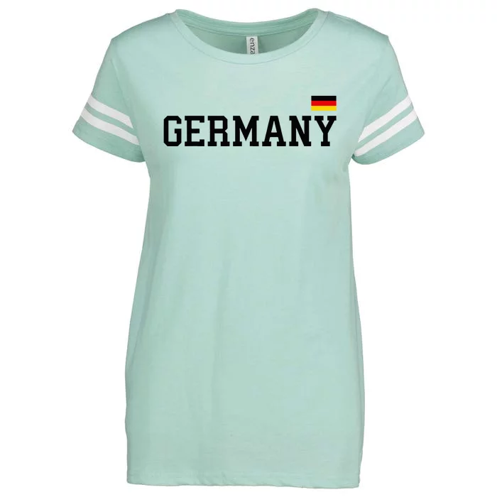 Germany Women Soccer Fan German Flag Enza Ladies Jersey Football T-Shirt