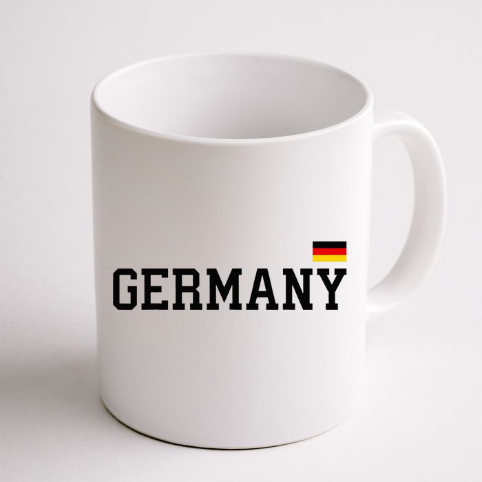 Germany Women Soccer Fan German Flag Front & Back Coffee Mug