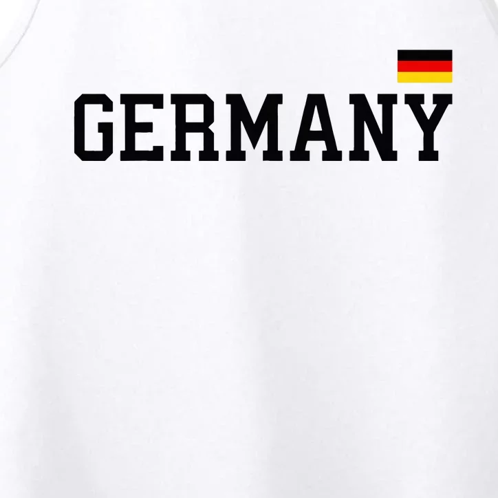 Germany Women Soccer Fan German Flag Performance Tank