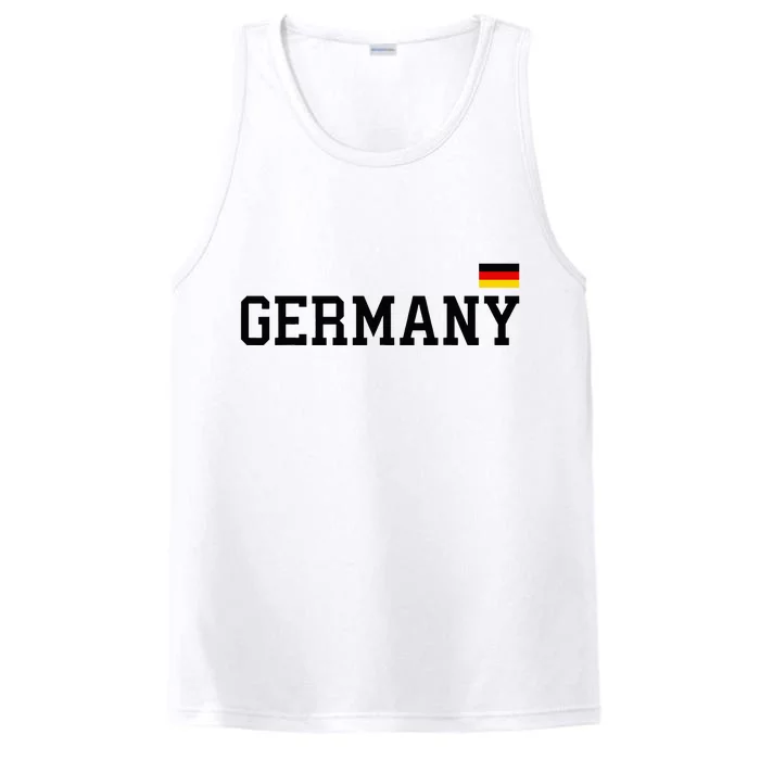 Germany Women Soccer Fan German Flag Performance Tank