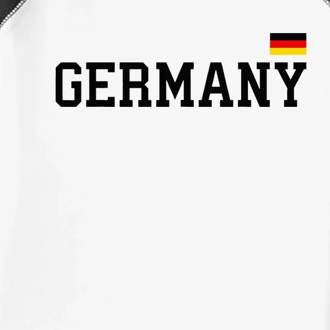 Germany Women Soccer Fan German Flag Infant Baby Jersey Bodysuit