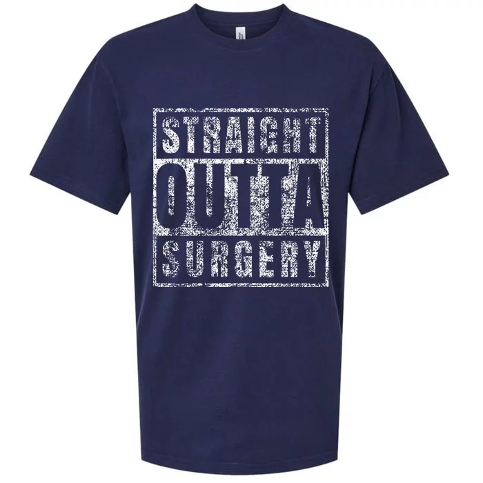 Get Well Soon Gifts Post Surgery Funny Straight Outta Sueded Cloud Jersey T-Shirt