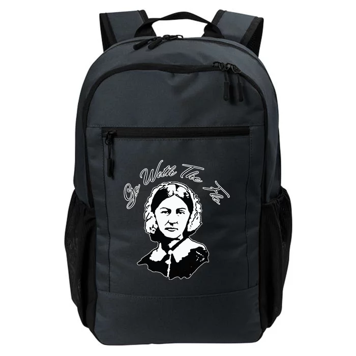 Go With The Flo Florence Nightingale Funny Nurse Daily Commute Backpack