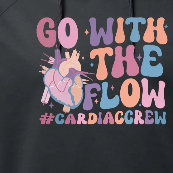 Go With The Flow Cardiac Crew Performance Fleece Hoodie