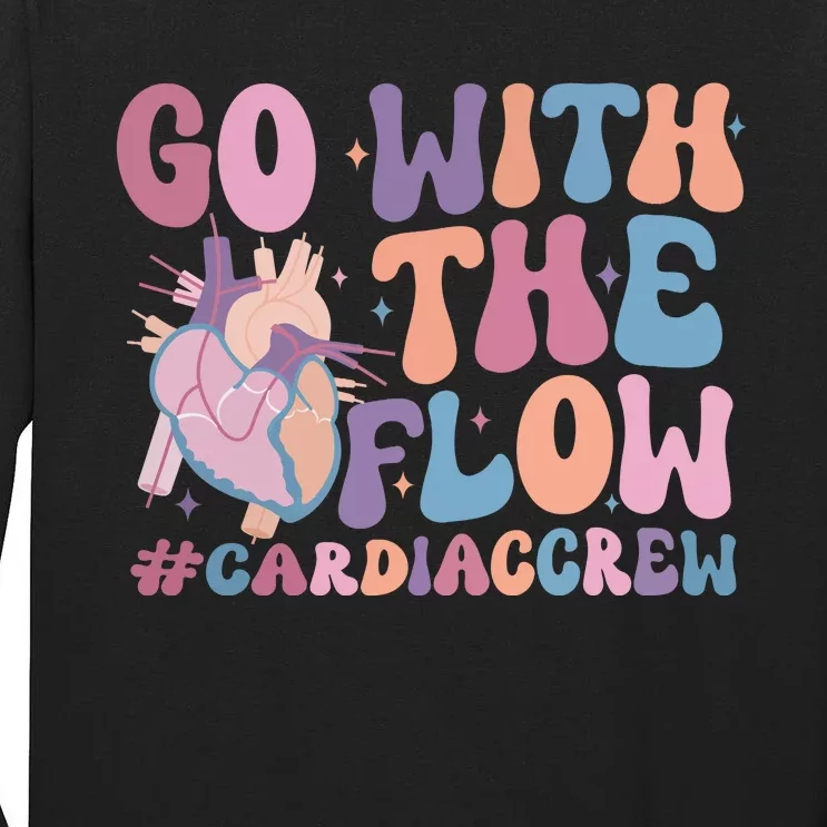 Go With The Flow Cardiac Crew Tall Long Sleeve T-Shirt