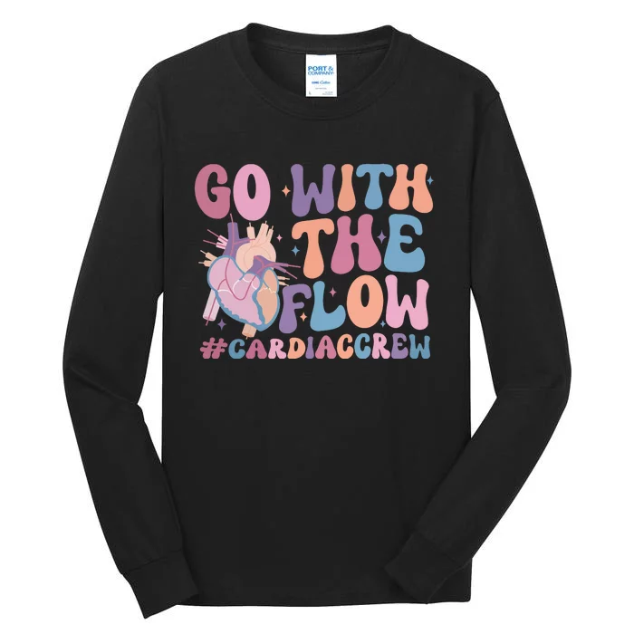 Go With The Flow Cardiac Crew Tall Long Sleeve T-Shirt