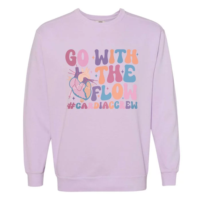 Go With The Flow Cardiac Crew Garment-Dyed Sweatshirt