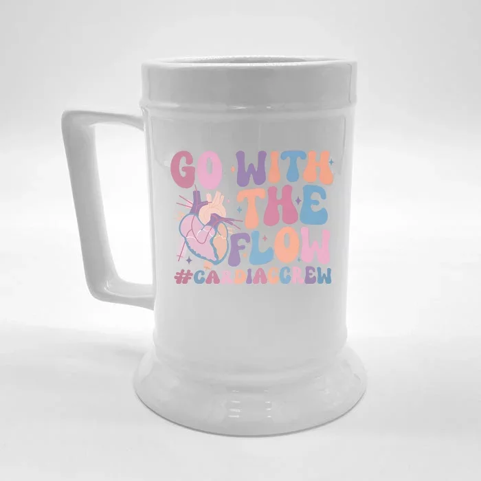 Go With The Flow Cardiac Crew Front & Back Beer Stein