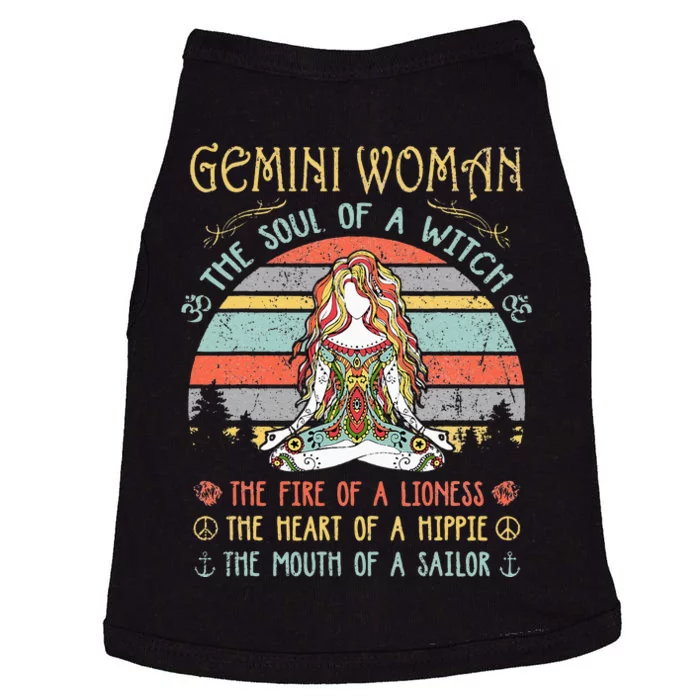 Gemini Woman The Soul Of A Witch Vintage Birthday Doggie Tank