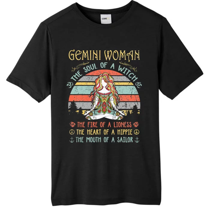 Gemini Woman The Soul Of A Witch Vintage Birthday ChromaSoft Performance T-Shirt