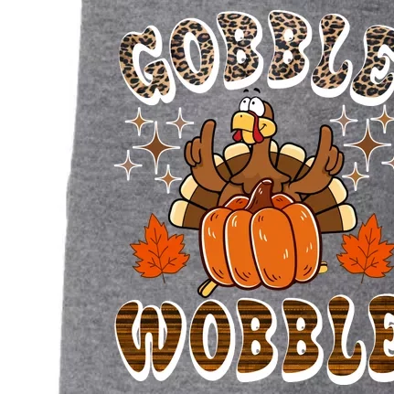 Gooble Wobble Turkey Thanksgiving Holiday Cheetah Doggie 3-End Fleece Hoodie