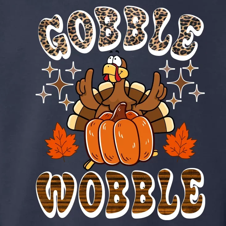 Gooble Wobble Turkey Thanksgiving Holiday Cheetah Toddler Hoodie