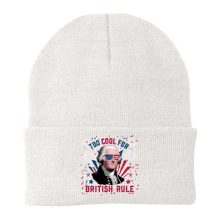 George Washington Too Cool For British Rule Knit Cap Winter Beanie