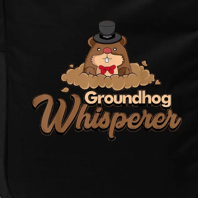 Groundhog Whisperer Tee Funny Groundhog Forecasting Impact Tech Backpack