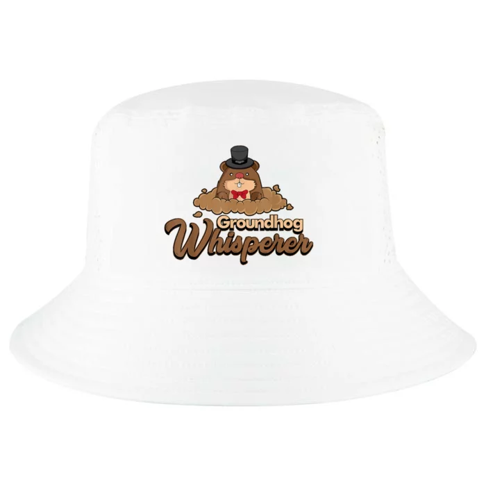 Groundhog Whisperer Tee Funny Groundhog Forecasting Cool Comfort Performance Bucket Hat