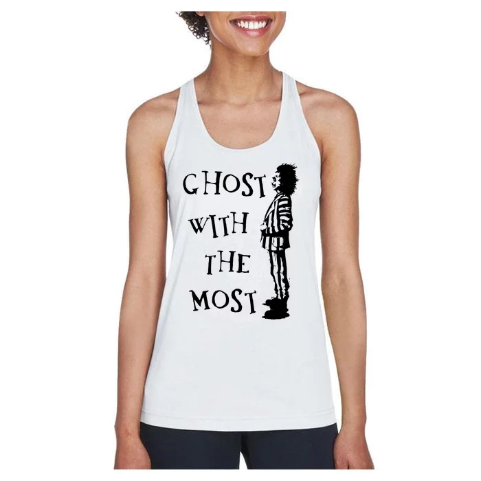 Ghost With The Most Women's Racerback Tank