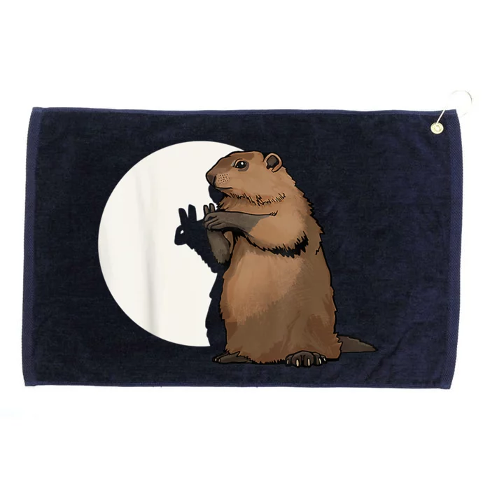 Groundhog Whisperer Tee Funny Team Shadow Crew Groundhog Day Grommeted Golf Towel