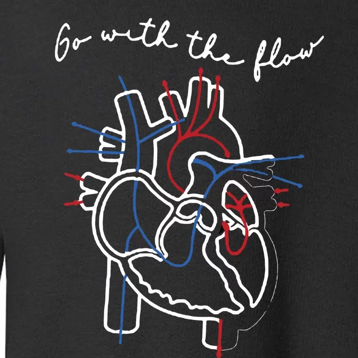 Go With The Flow Heart Toddler Sweatshirt