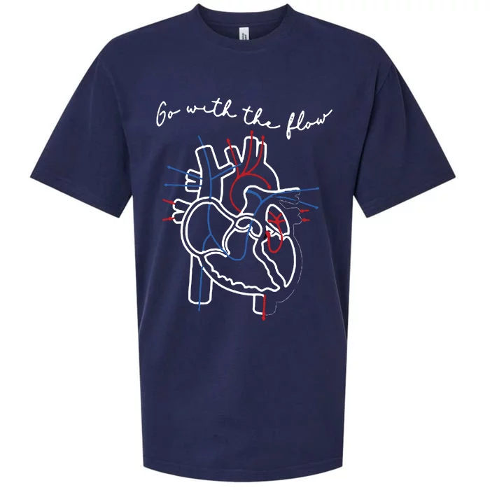 Go With The Flow Heart Sueded Cloud Jersey T-Shirt