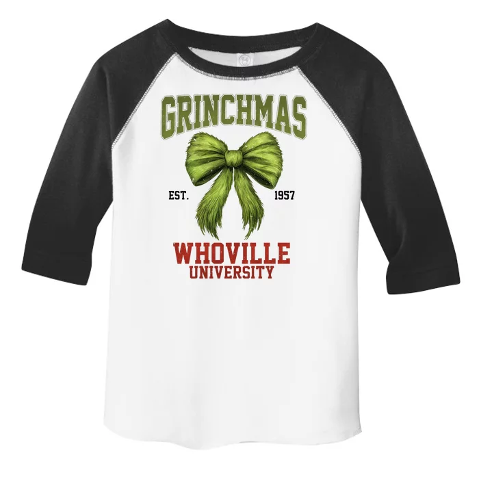 Grinchmas Whovillie University Est 1957 Toddler Fine Jersey T-Shirt