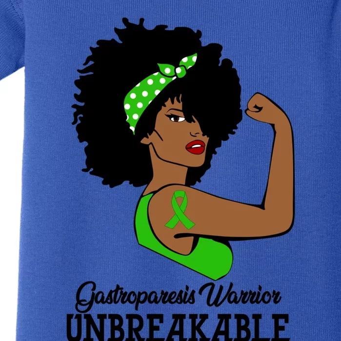 Gastroparesis Warrior Unbreakable Strong Arm Strength Gift Baby Bodysuit