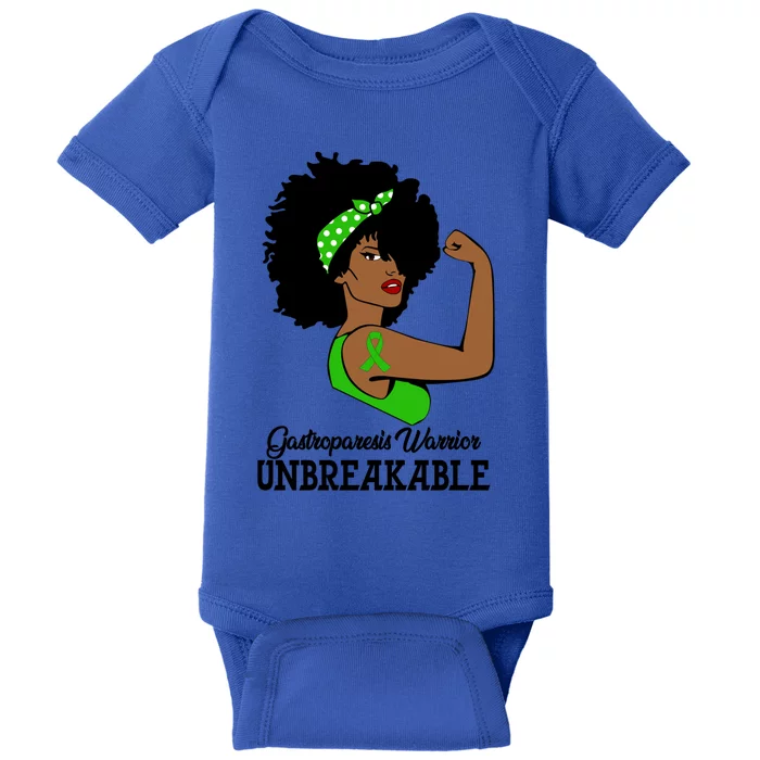 Gastroparesis Warrior Unbreakable Strong Arm Strength Gift Baby Bodysuit