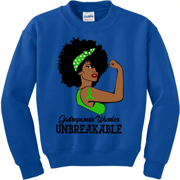 Gastroparesis Warrior Unbreakable Strong Arm Strength Gift Kids Sweatshirt