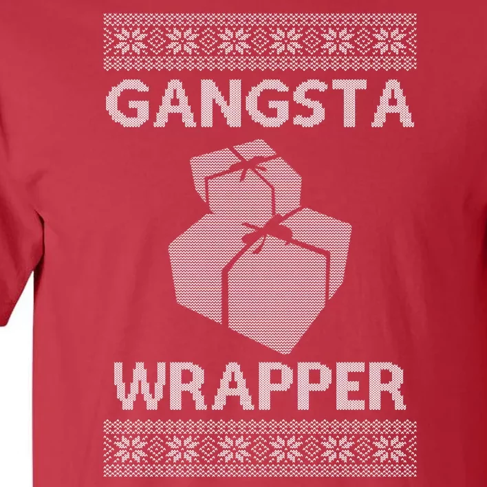 Gangsta Wrapper Ugly Christmas Sweater Tall T-Shirt