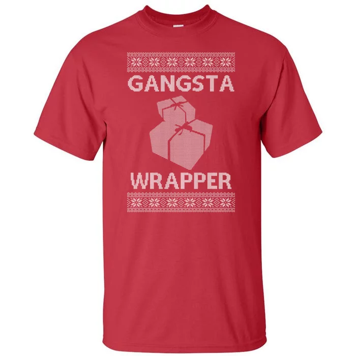 Gangsta Wrapper Ugly Christmas Sweater Tall T-Shirt