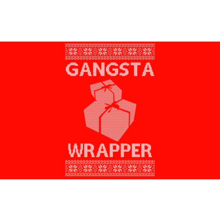 Gangsta Wrapper Ugly Christmas Sweater Bumper Sticker