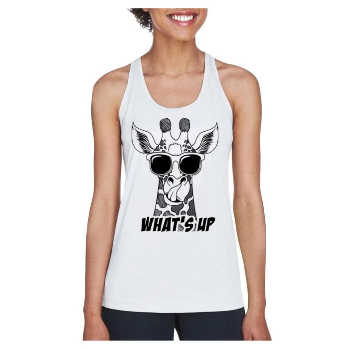 Giraffe WhatS Up Women's Racerback Tank