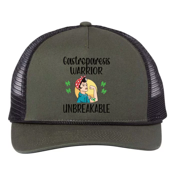 Gastroparesis Warrior Unbreakable Gastroparesis Great Gift Retro Rope Trucker Hat Cap