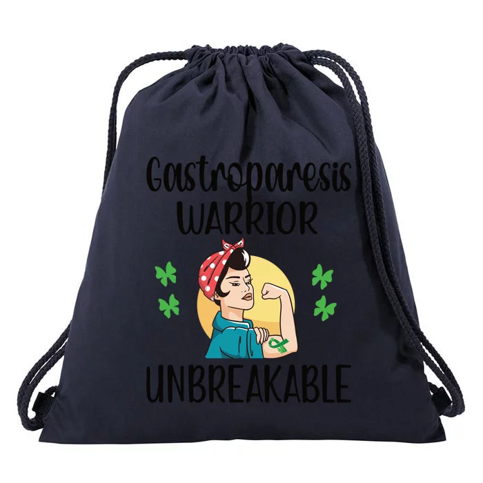 Gastroparesis Warrior Unbreakable Gastroparesis Great Gift Drawstring Bag