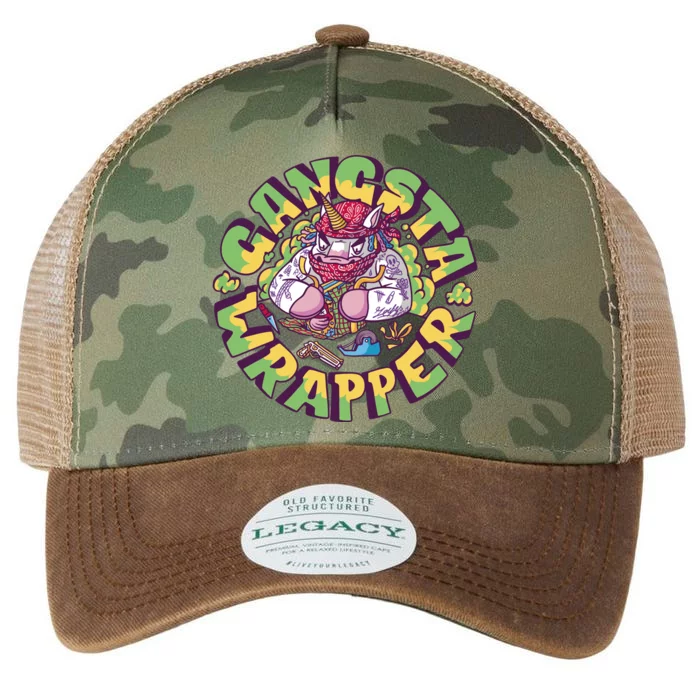 Gangsta Wrapper Unicorn Christmas Legacy Tie Dye Trucker Hat