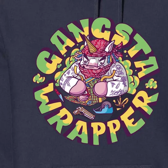 Gangsta Wrapper Unicorn Christmas Premium Hoodie