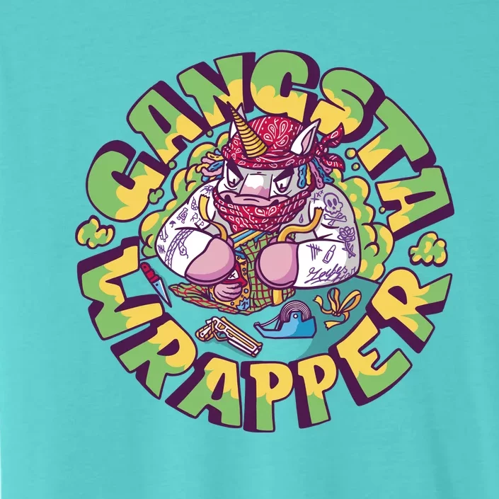 Gangsta Wrapper Unicorn Christmas ChromaSoft Performance T-Shirt