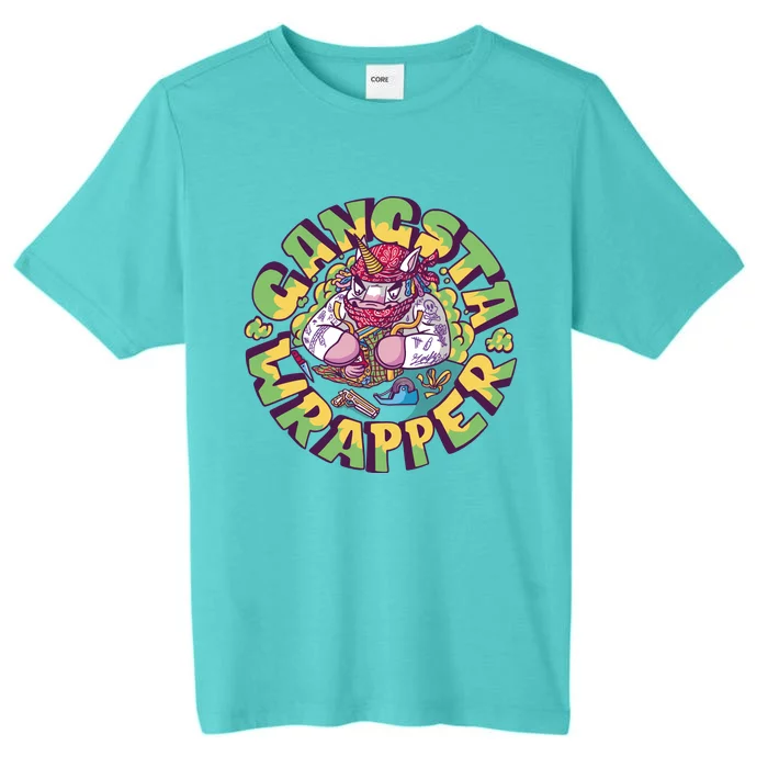 Gangsta Wrapper Unicorn Christmas ChromaSoft Performance T-Shirt