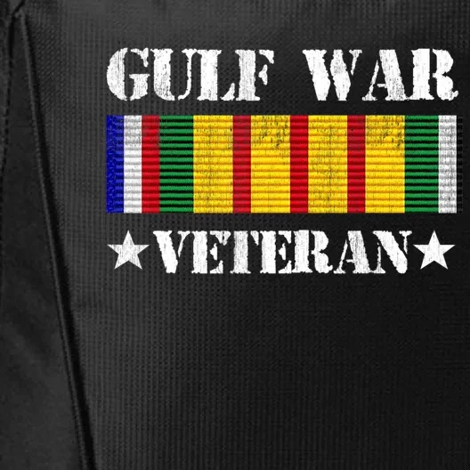 Gulf War Veteran Pride Persian Gulf Service Ribbon City Backpack