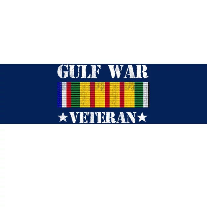 Gulf War Veteran Pride Persian Gulf Service Ribbon Bumper Sticker