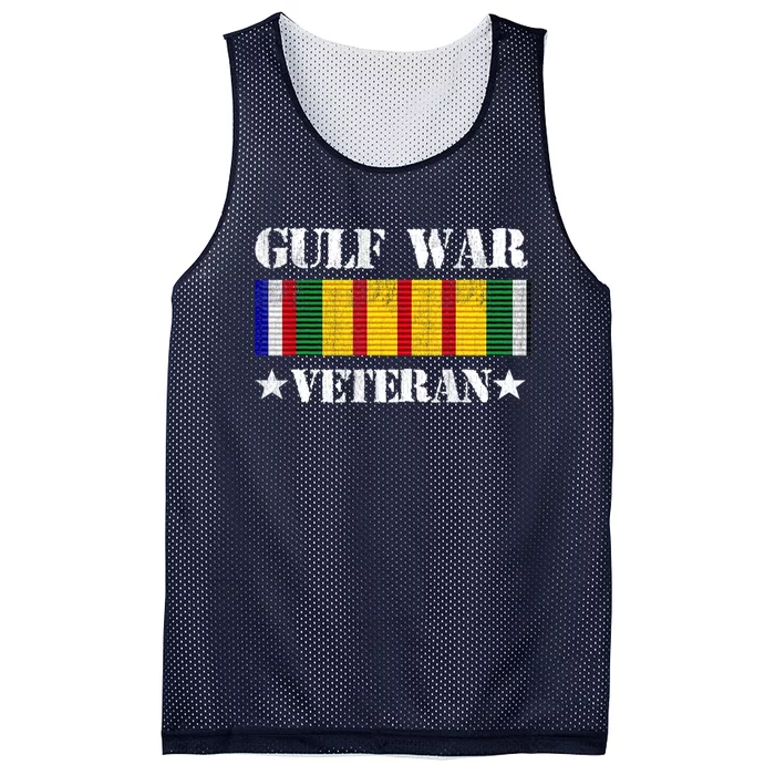 Gulf War Veteran Pride Persian Gulf Service Ribbon Mesh Reversible Basketball Jersey Tank