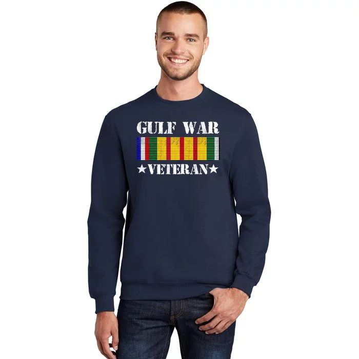 Gulf War Veteran Pride Persian Gulf Service Ribbon Tall Sweatshirt